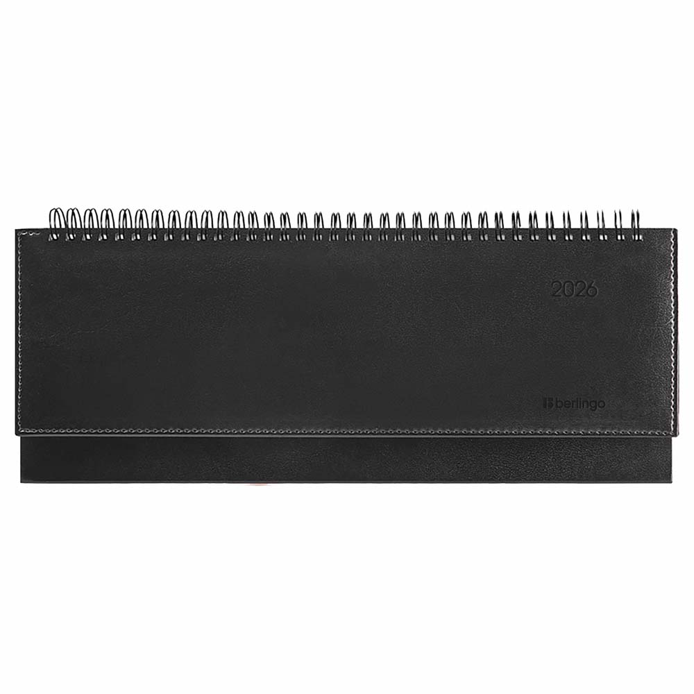 еженедельник 2026 гребень 330х130мм berlingo "silver pristine" чёрный с серебряным срезом,тонир.блок,кож.зам. Еженедельник 2026 гребень 330х130мм berlingo "silver pristine" чёрный с серебряным срезом,тонир.блок,кож.зам.