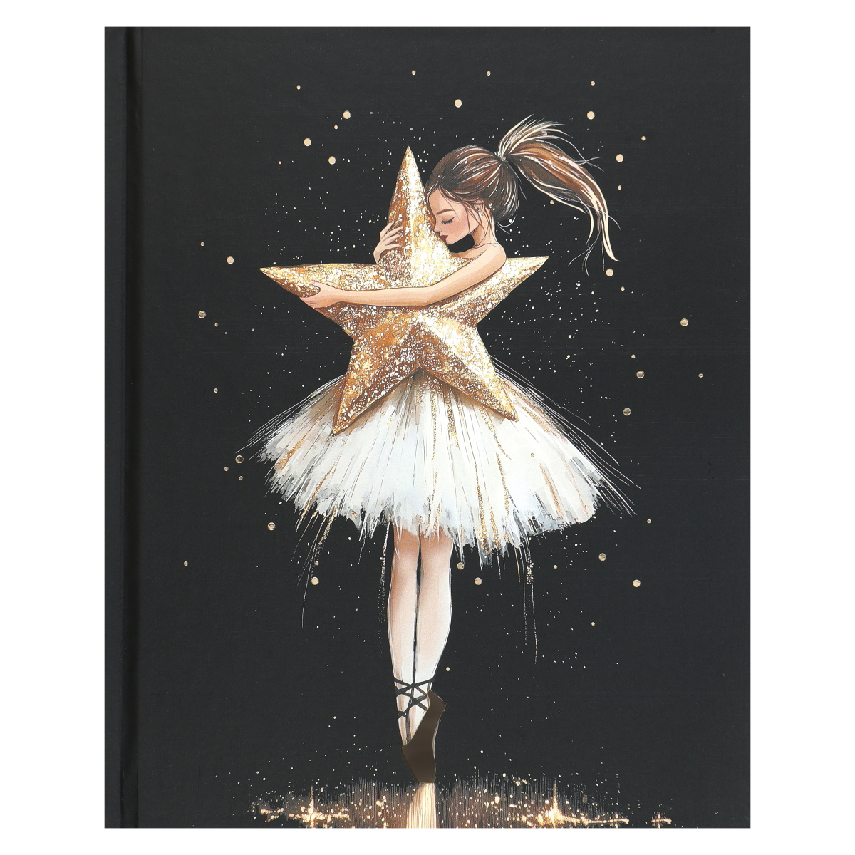 дневник универс. тв.обл. "звезда балета" (кокос) мат.лам.,тиснен.фольгой Дневник универс. тв.обл. "звезда балета" (кокос) мат.лам.,тиснен.фольгой