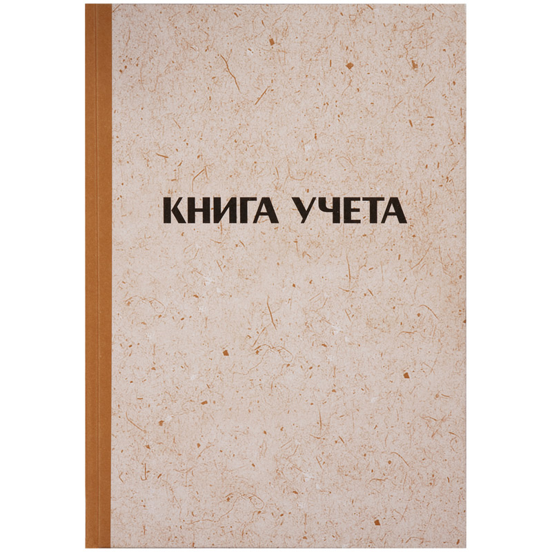 Книга учёта а4 96л. клетка, тв.обл., блок газетный