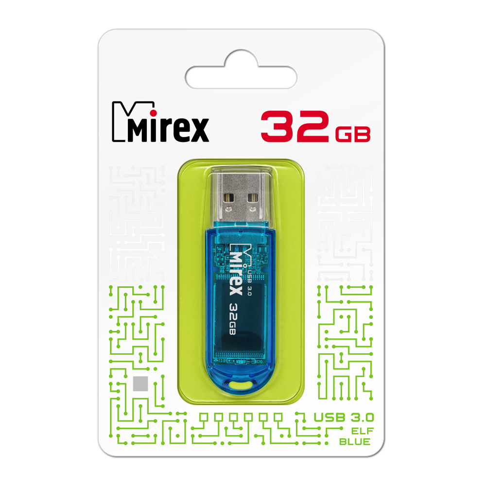 Флэш-накопитель usb3.0 32 гб "mirex" "elf"