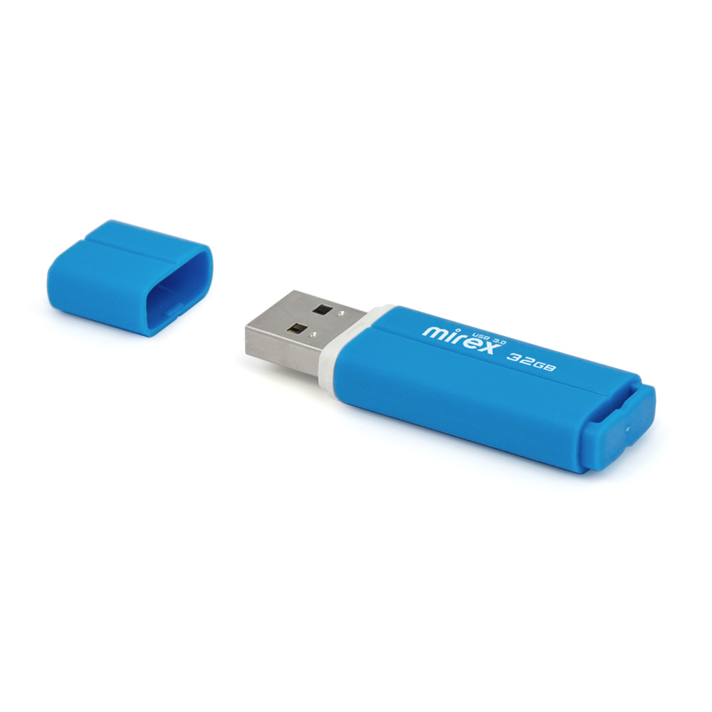 Флэш-накопитель usb3.0 32 гб "mirex" "line blue"