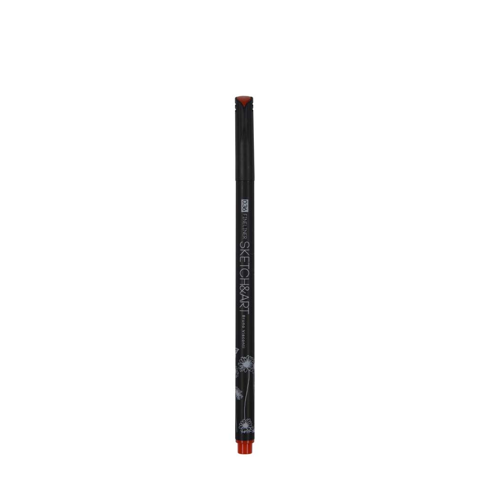 Набор линеров bruno visconti "sketch&art. black edition" 0,36мм 12цв.разовые