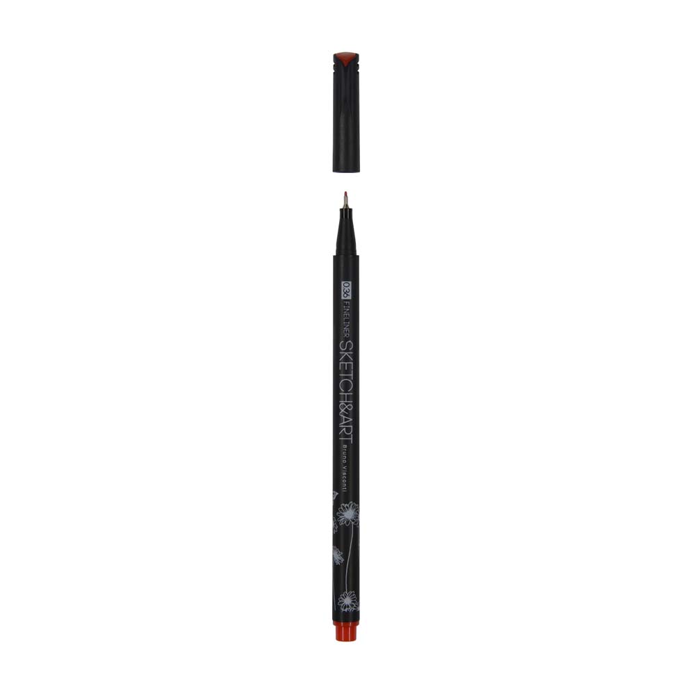 Набор линеров bruno visconti "sketch&art. black edition" 0,36мм 12цв.разовые