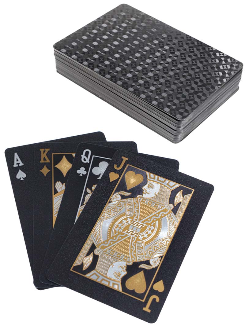 Карты игральные 54 черные