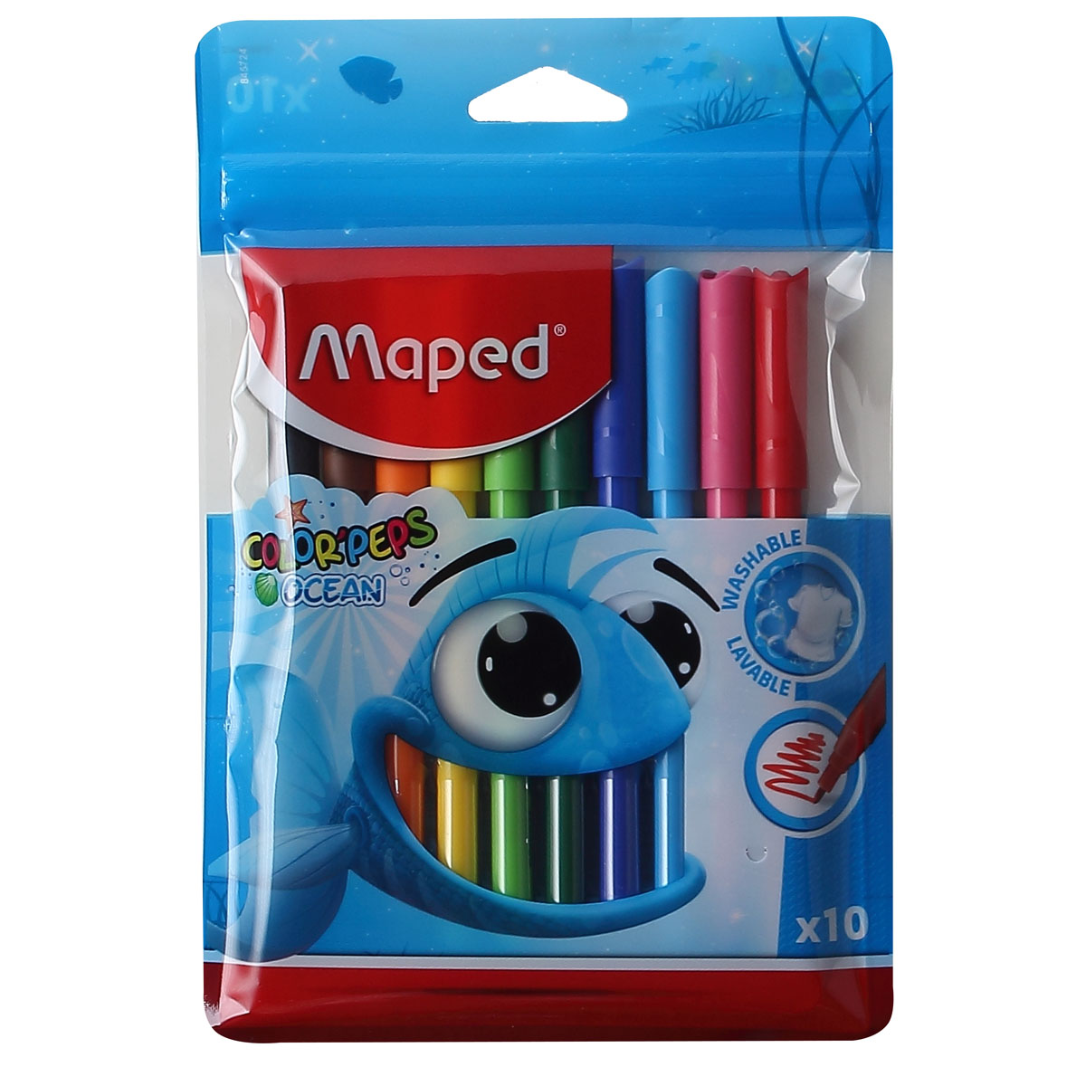 Фломастеры "maped "color peps ocean" 10 цв. смываемые