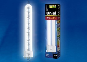 Лампа энергосбер.люмин. "uniel" 9вт 2g7 холодный свет 4000к