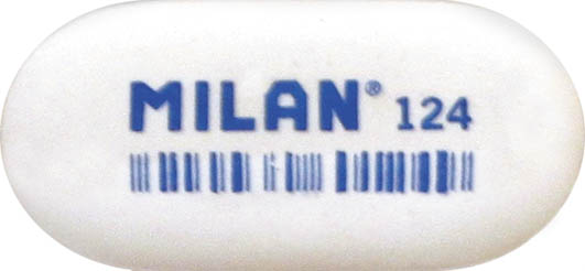 Ластик "milan 124" овальный 49х23х9мм асс-т