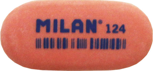 Ластик "milan 124" овальный 49х23х9мм асс-т