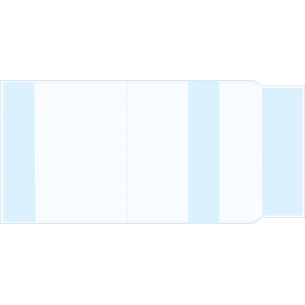 Обложка для книг пвх универсальная прозр. 120мкм (230x420мм) (devente)