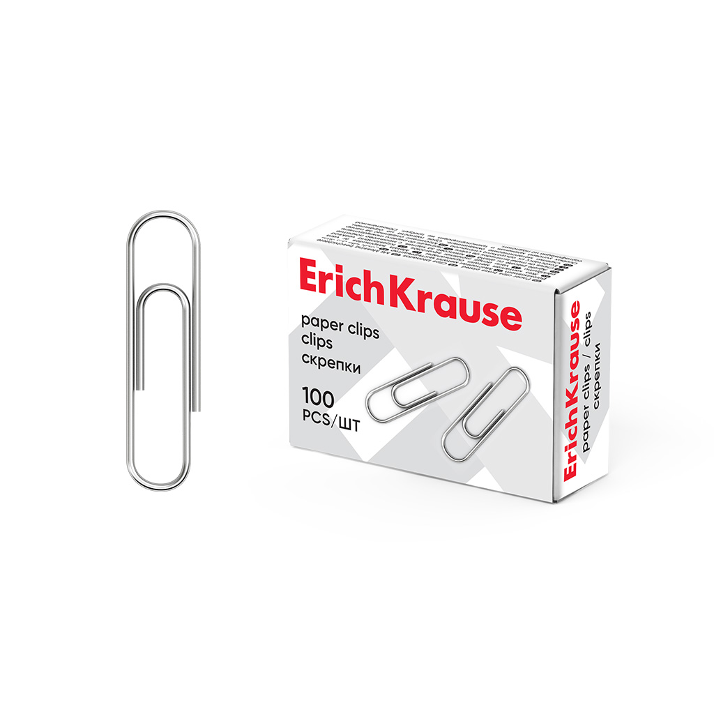 скрепки 28мм оцинкованные "erich krause" 100 шт. карт.уп. Скрепки 28мм оцинкованные "erich krause" 100 шт. карт.уп.