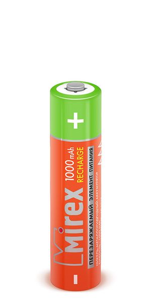 Аккумулятор hr03/ааа "mirex" 1000mah ni-mh