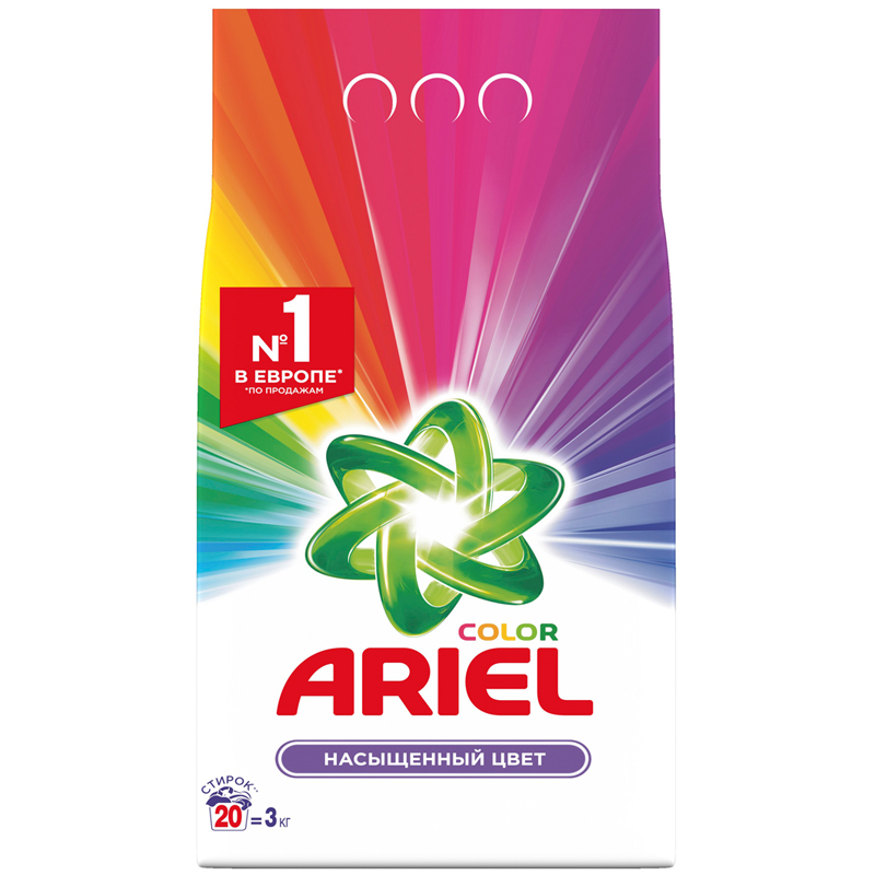 Стир. порошок автомат "ariel color" 3кг