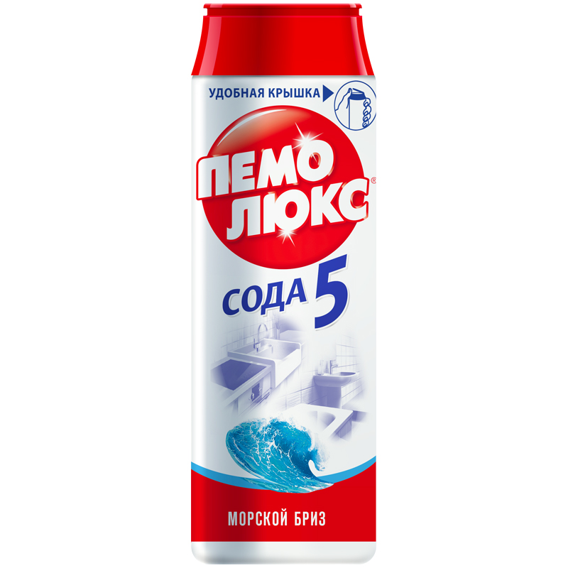 Чистящий порошок "пемолюкс морской бриз" 480г.