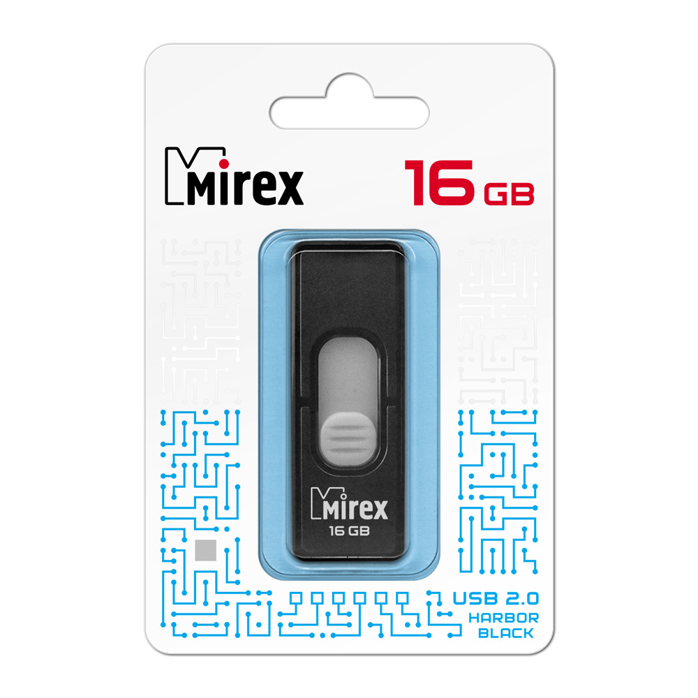 Флэш-накопитель usb2.0 16 гб "mirex" "harbor"