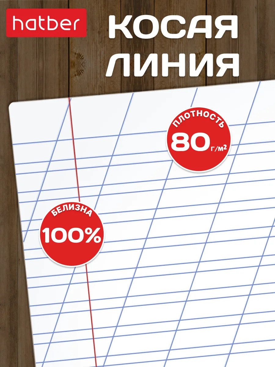 Тетрадь 12 л. кос. лин. "панда-тетрадь" ("hatber") б/б