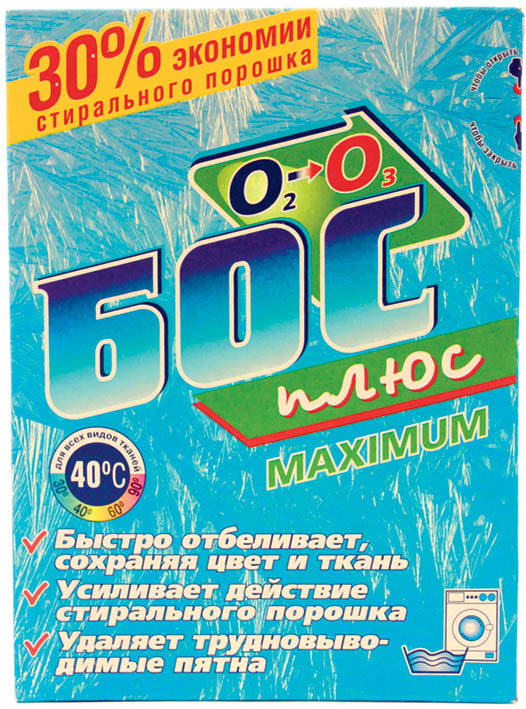 Отбеливатель "бос-плюс" сухой 300г (порошок)