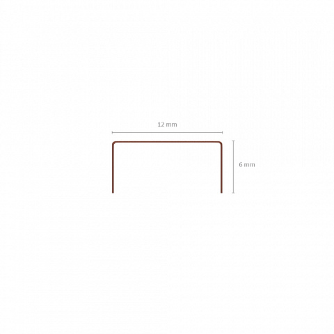 Скобы для степлера №24/6 "erich krause" медные