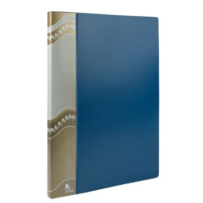 Папка пласт. с пласт. скоросш. 0,55мм син.