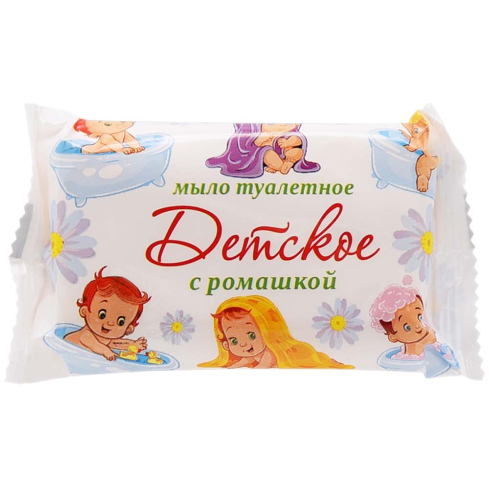 Мыло детское "ммз" 90 г ромашка (флоу-пак)