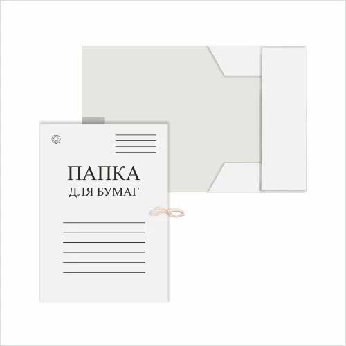 Папка картонная с завязками 280гр. немелованная