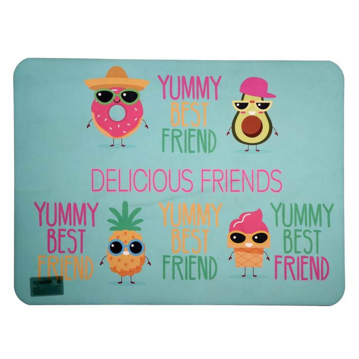 Настольное покрытие "yummy friend" пластик 430х320 мм