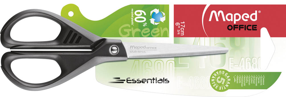 Ножницы канц. "maped essentials green" 170мм