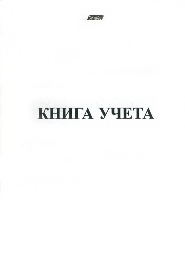 Книга учета а4 48л. пустографка, обл.картон, блок офсет