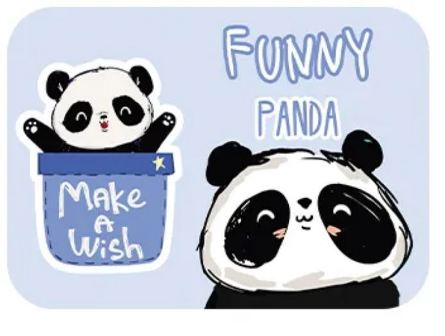 Дощечка для пластилина "funny panda" 330х230мм