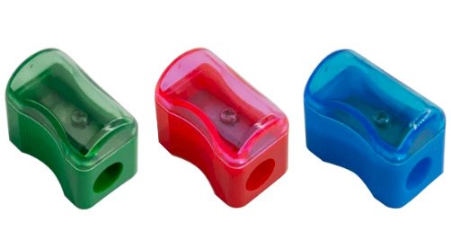 Точилка с контейнером одинарная (пластик),асс-т