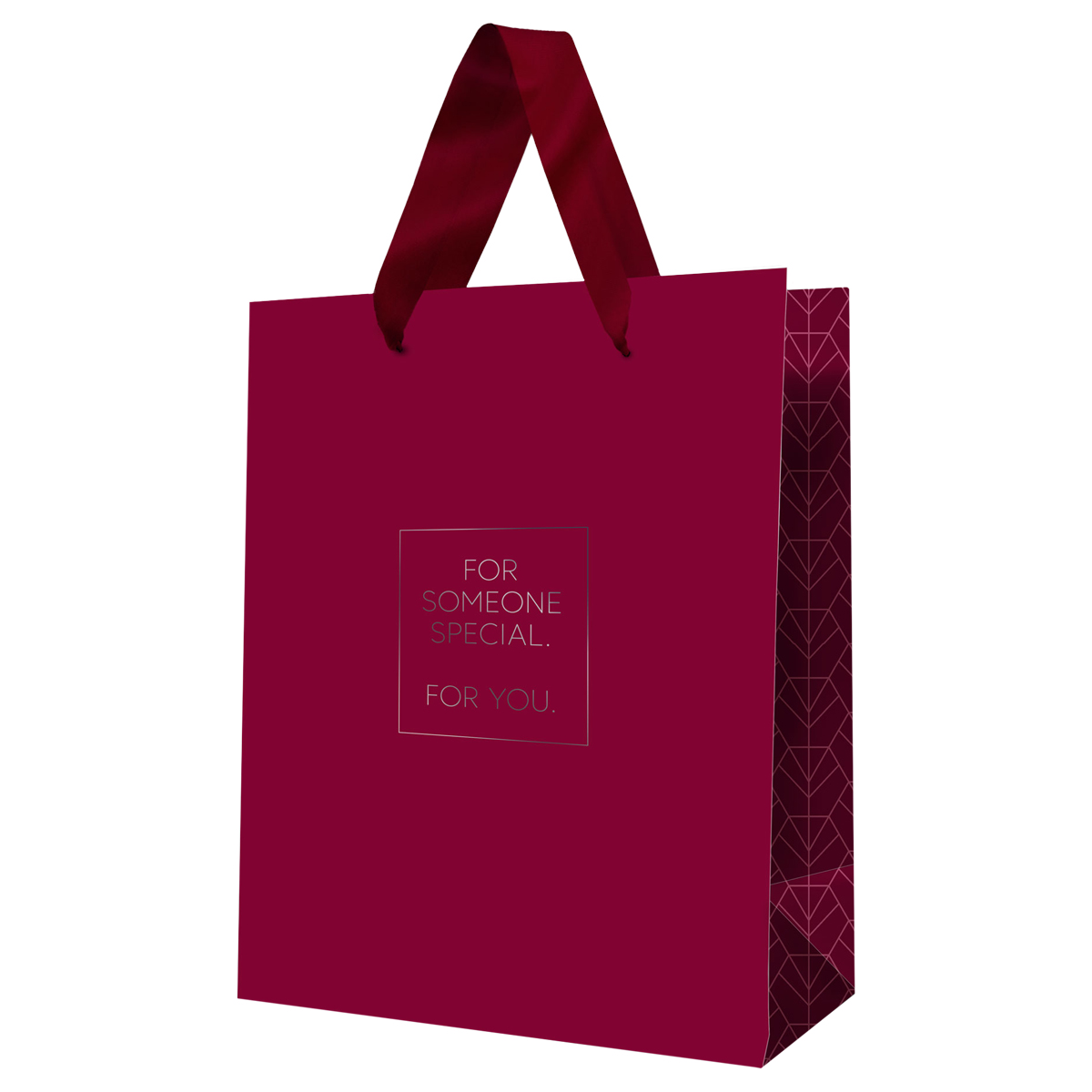Пакет подарочный "классика" рубин (18х23х10см)