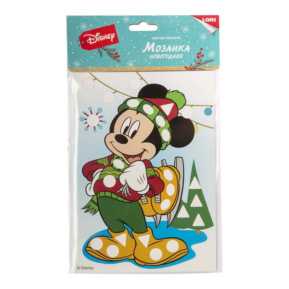 Набор д/творч. новогодняя мозаика disney "микки маус"