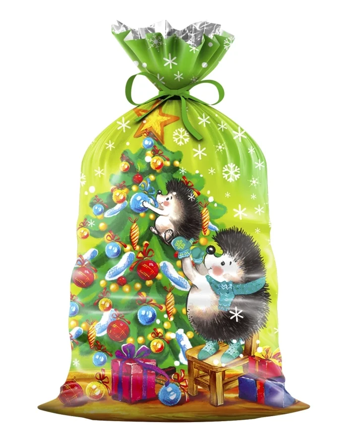 Пакет для конфет 25х40см "ёлки-иголки"