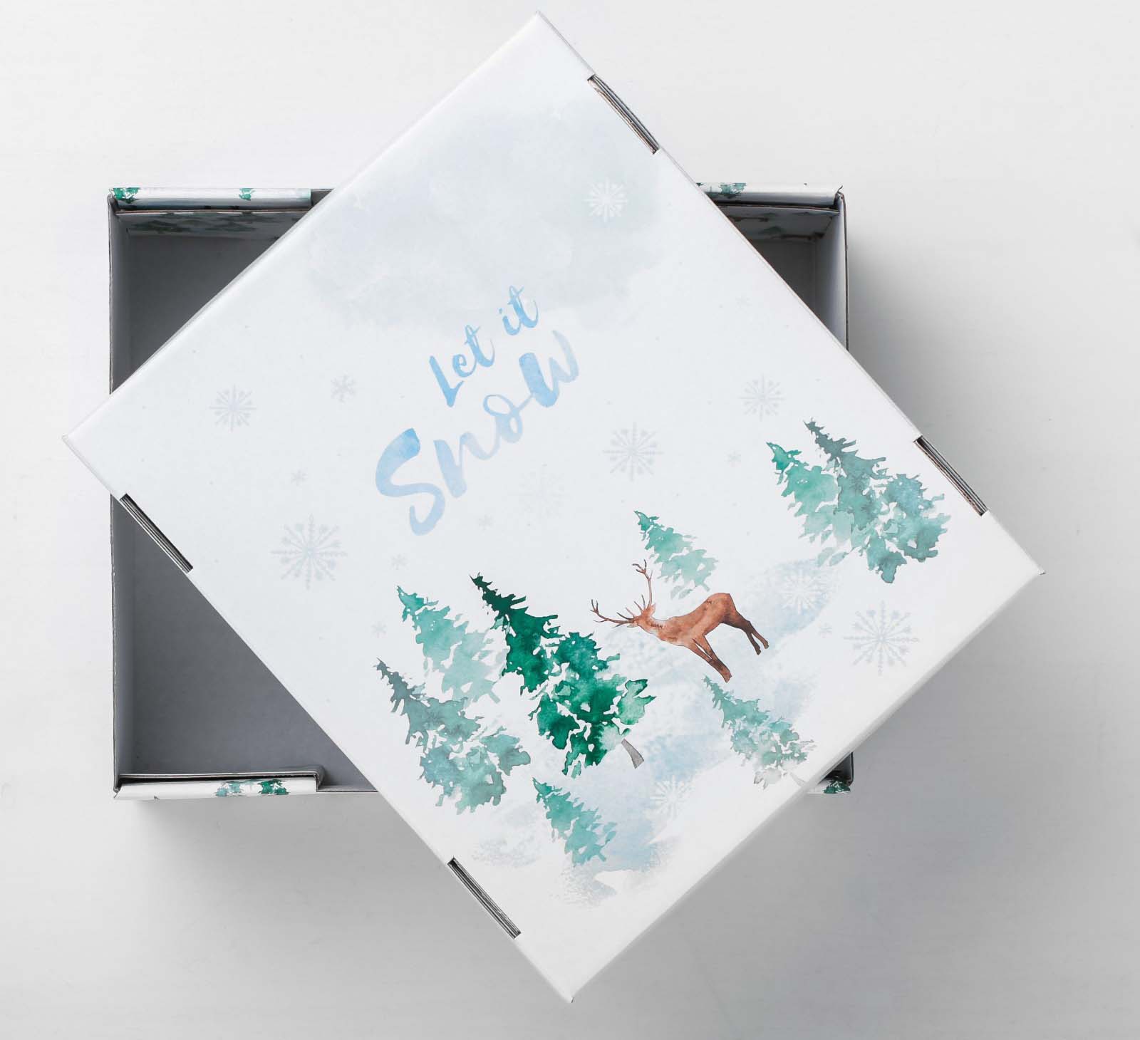 Коробка подарочная "лесная сказка" 31,2х25,6х16,1см