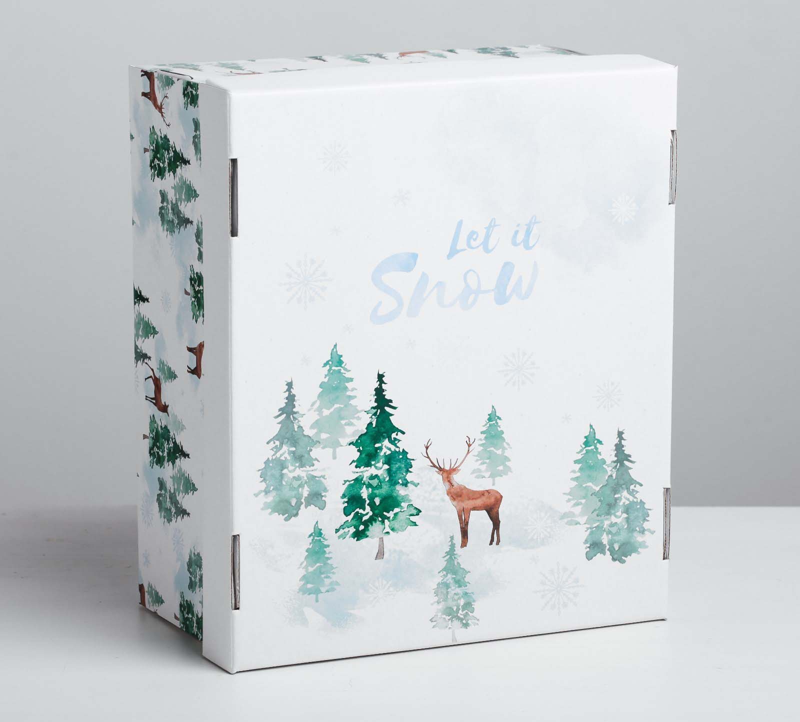 Коробка подарочная "лесная сказка" 31,2х25,6х16,1см