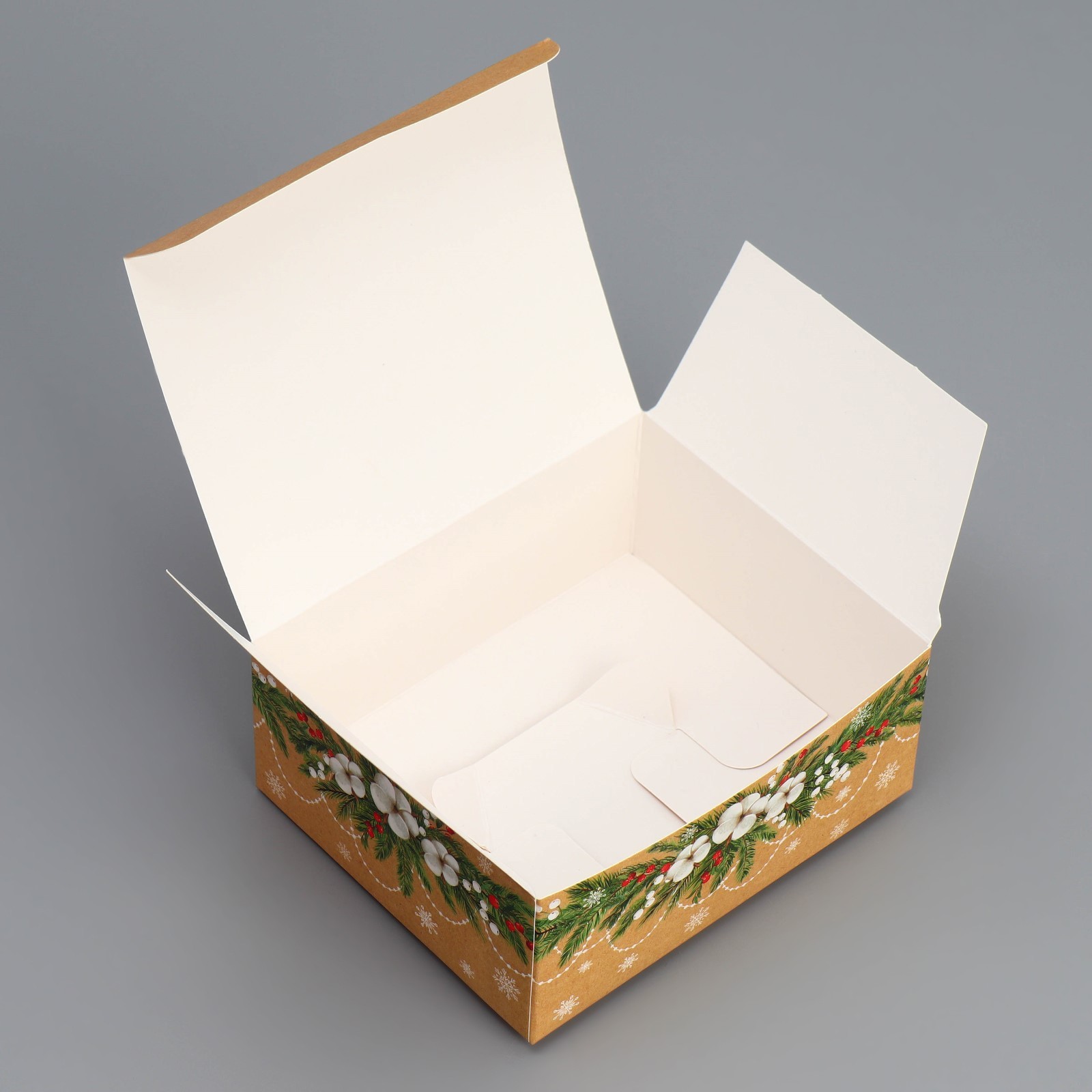 Коробка подарочная "с новым годом" 12х10х5см