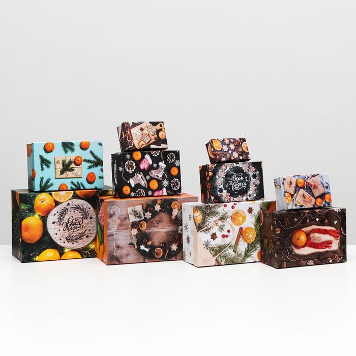 Коробка подарочная "мандарины" 23,5х15,5х10см