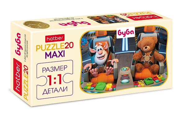 Игра пазлы maxi 20 дет. "буба" (hatber)