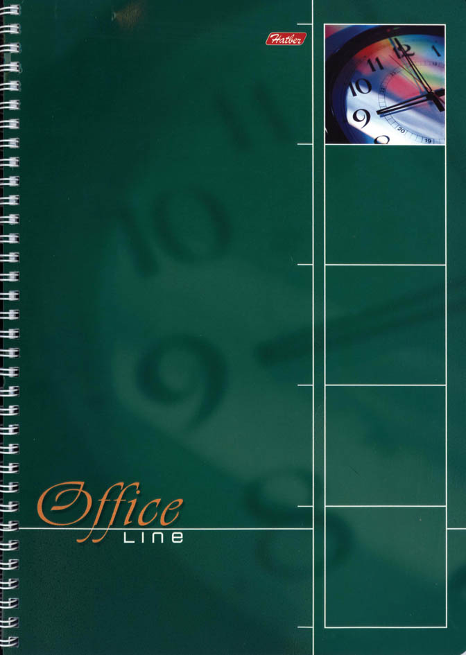 Тетрадь а4 на гребне 80 л. кл."office line" ("хатбер") подшивка, перф.