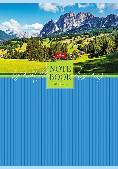 Тетрадь а4 80 л. кл. "живописные пейзажи" (hatber) ламинация асс-т