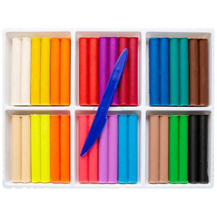 Пластилин восковой "фантазия" ("луч") 18 цв. 270гр стек