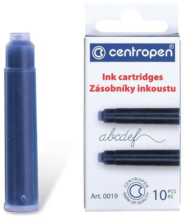 Блок запасной к перьевой ручке "centropen" синий