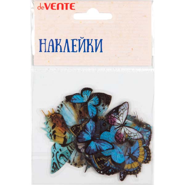 Наклейки devente "blue butterflies" пвх асс-т