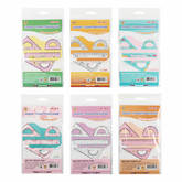 набор линеек "геометрический" ("пчелка") малый для девочек 4 пр. асс-т Набор линеек "геометрический" ("пчелка") малый для девочек 4 пр. асс-т