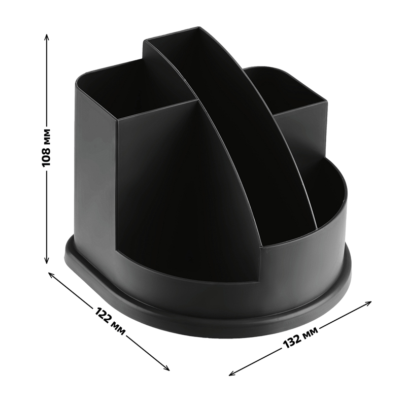 Подставка канцелярская "авангард" черный