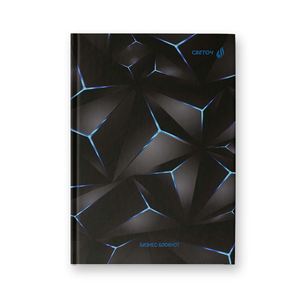 Книжка записная а5 тв.обл. 64л. кл. "графика" (светоч) тонир.блок,глянц.лам.