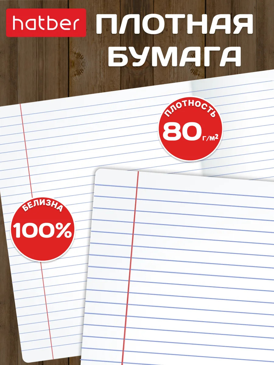 Тетрадь 12 л. лин. "панда-тетрадь" ("hatber") б/б