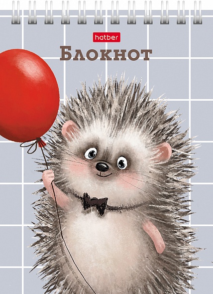 Блокнот а6 гребень 40л. кл. "хорошо быть ёжиком" (hatber) асс-т