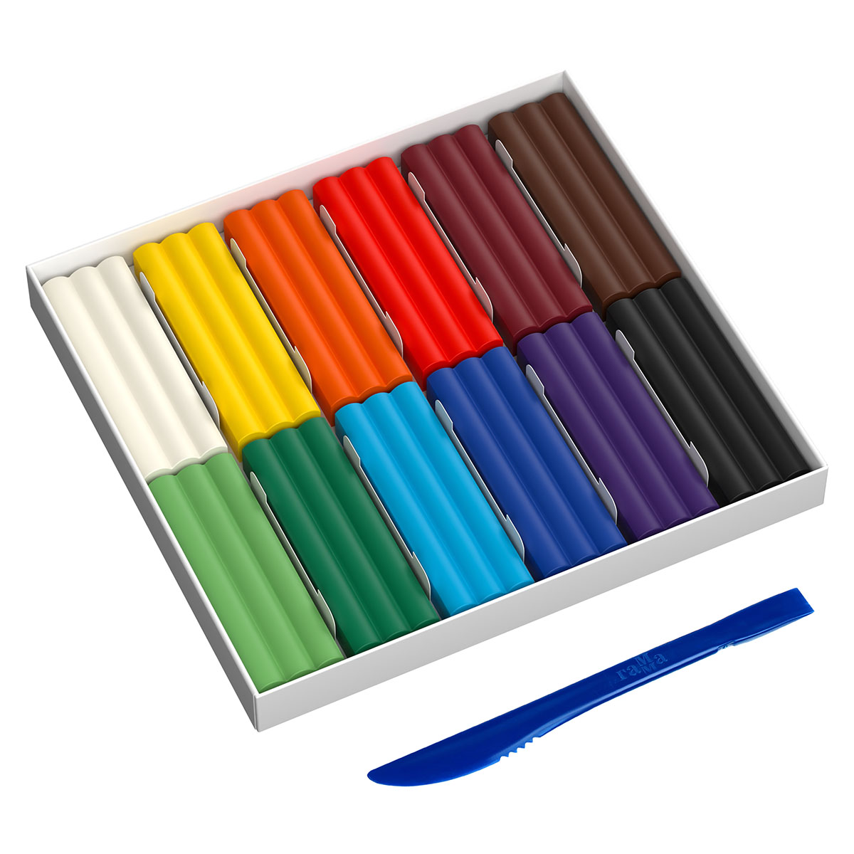 Пластилин восковой "пчелка" 12 цв. к/уп. 147 гр.стек