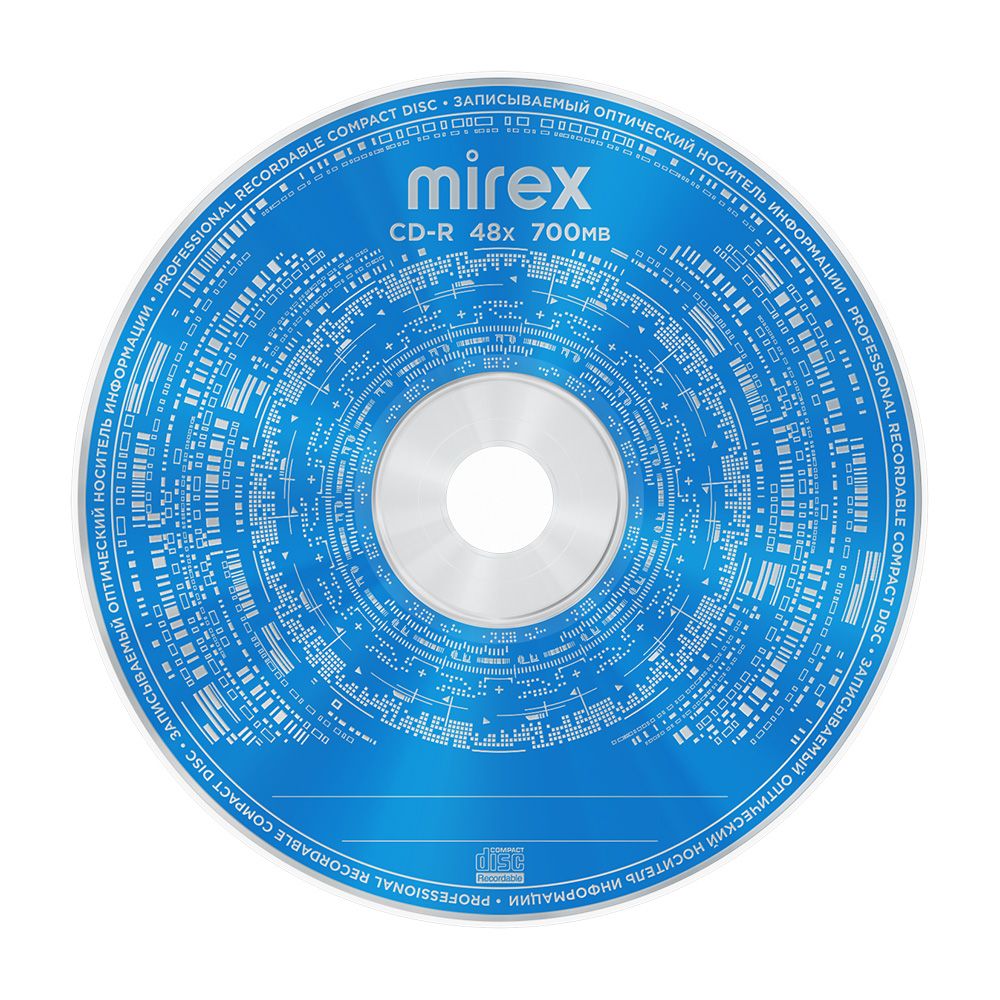 Диск cd-r "mirex" standard 48x бумажный конверт