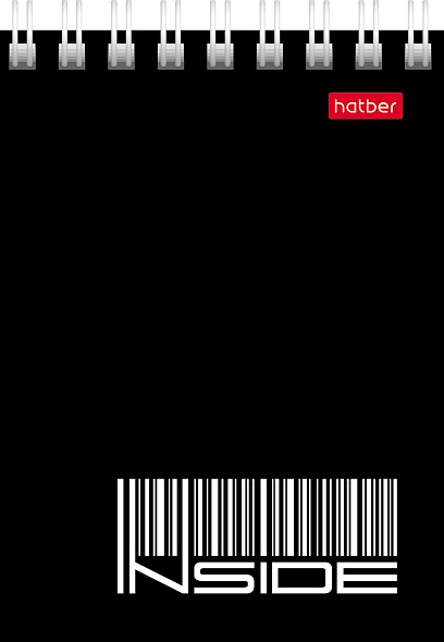 блокнот а7 гребень 40л. кл. "inside" (hatber) асс-т Блокнот а7 гребень 40л. кл. "inside" (hatber) асс-т